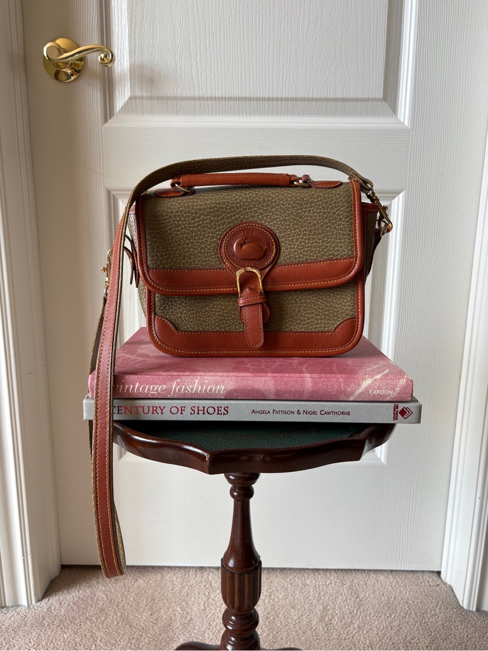 Vintage Dooney & Bourke All-Weather Leather Cavalry Body Bag